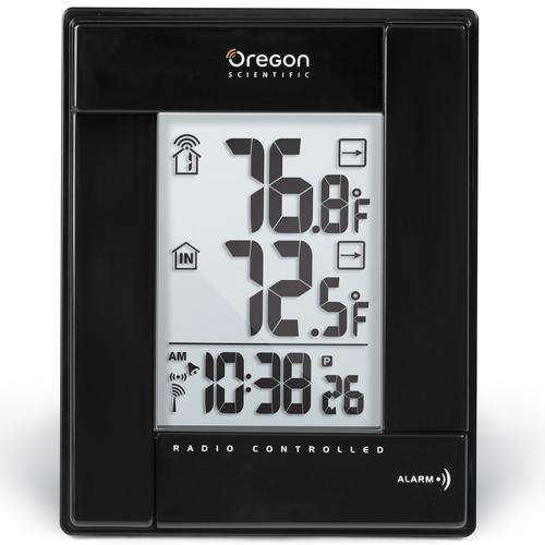 Oregon Scientific Wireless Thermometer With Clock RMR382-BK