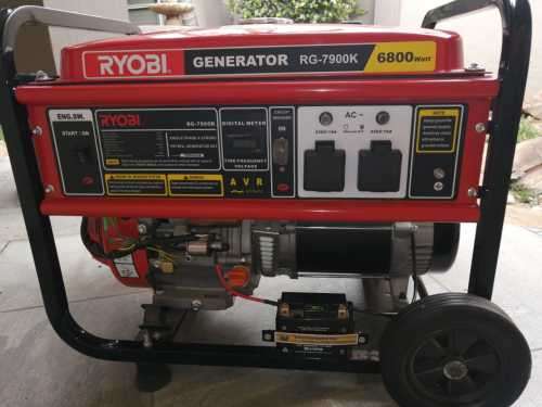 Ryobi Generator - Key Start - 7.5Kva - 4 Stroke