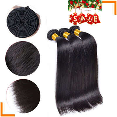 HEIBUY HAIR Brazilian Hair/Peruvian Hair 300g with Lace Closure