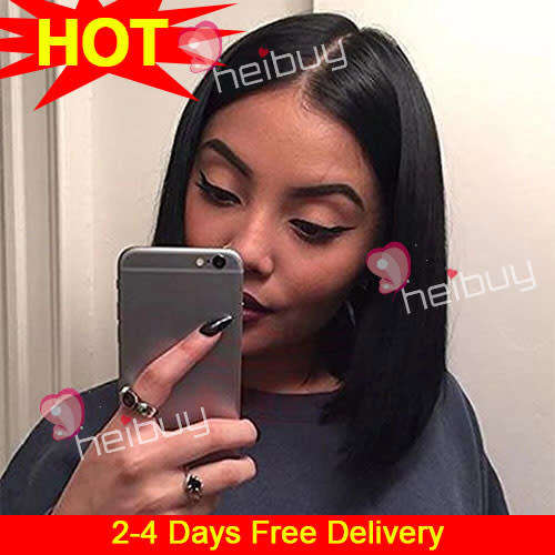 Virgin Brazilian Hair Straight 3 Bundles/300g with Closure HEIBUY Hair