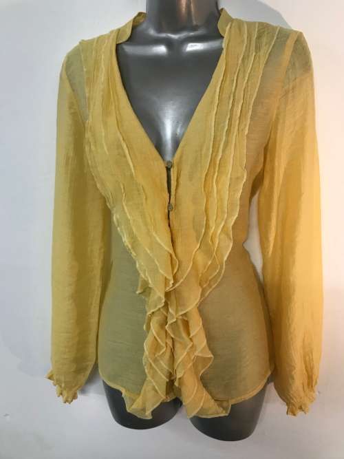 12 / 36 Carducci yellow shirt stunning fabric.