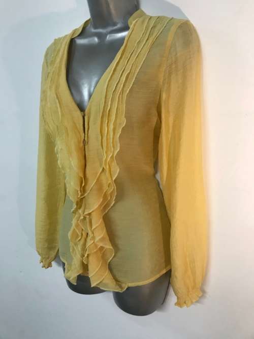 12 / 36 Carducci yellow shirt stunning fabric.