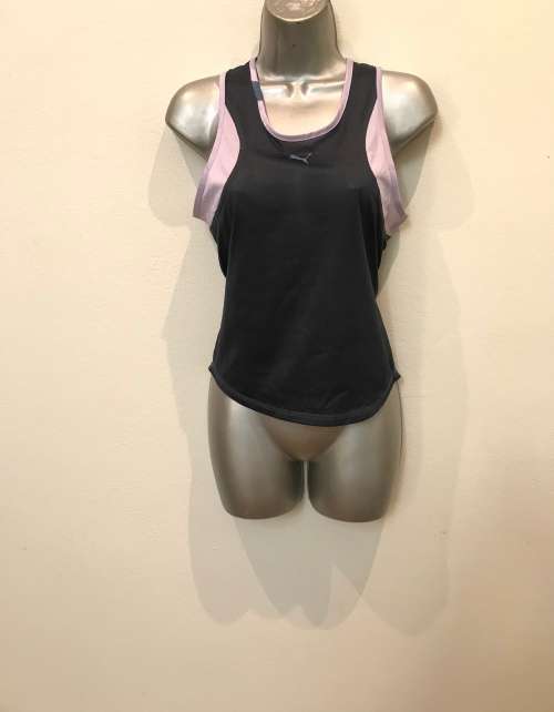 8 /32 to 10 / 34 ladies puma sports vest blue and purple.