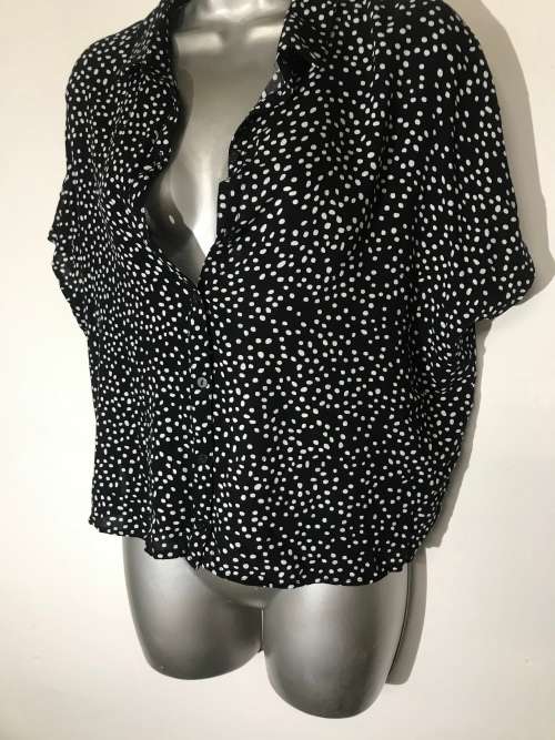 H&M polka dot silky top for ladies