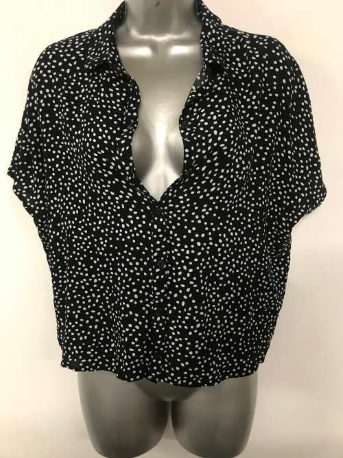 H&M polka dot silky top for ladies