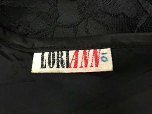 Circa 1980s vintage black evening dress STUNNING suits 34 / 10 Lori Ann