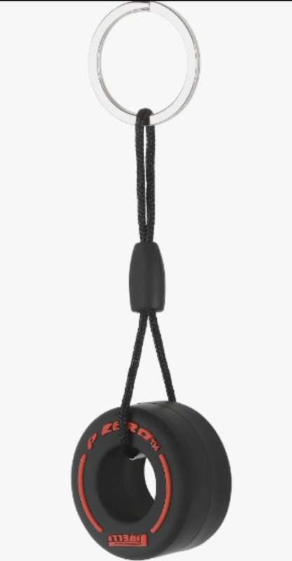F1 Tyre Keyring (RED, GREEN and WHITE)