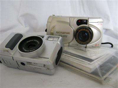OLYMPUS DIGITAL CAMERA C-990 ZOOM & TELEFUNKEN 2 x DIGITAL ZOOM CAMERA..