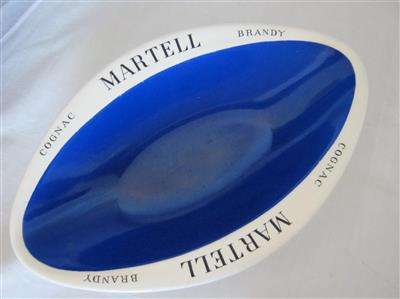 MARTELL PORCELAIN PEANUT DISH/BOWL (?) by BRISTO... ENGLAND...27cm LONG X 17cm WIDE...