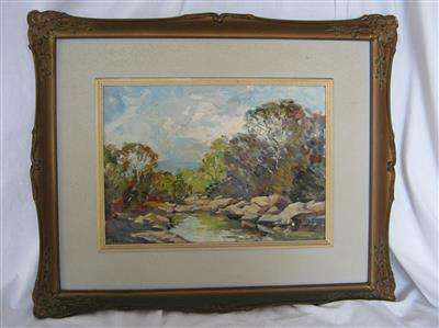 OIL PAINTING ON BOARD by ALAN E. WOLTON (1934 - ) IN ORNATE FRAME...