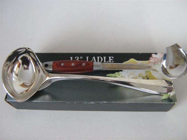 SERVING LADLE..32.50cm LONG (HANOVARIAN PATTERN ) & BASTING LADLE 30cm LONG