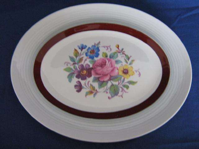 MIDWINTER OVAL PLATTER...31cm IN LENGTH X 25cm WIDE.
