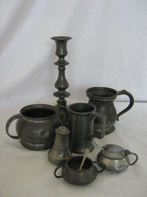 SEVEN PIECES OF QUALITY PEWTER...