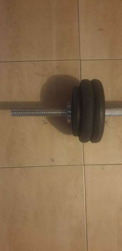 Dumbells & Barbell set - NO RESERVE