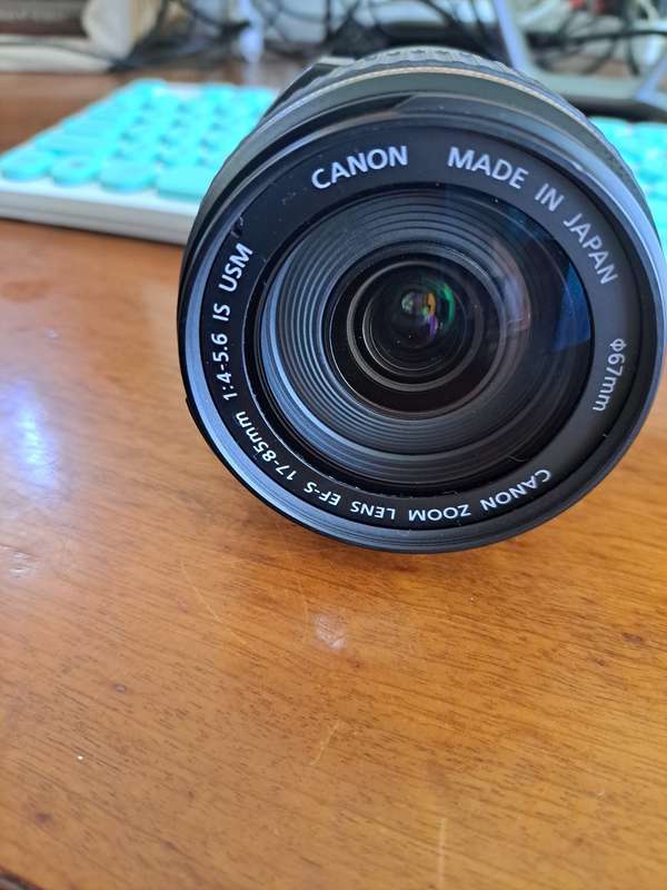 Canon ultrasonic EFS 17-85 mm image stabiliser lens
