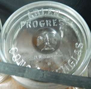 Set 2 Vintage Glass Jam Jars