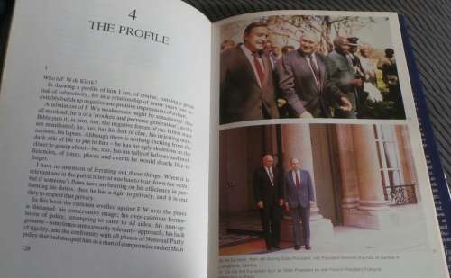 The Man In His Time - FW De Klerk 1st Ed