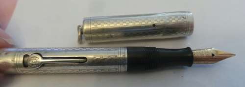 Short Hanging Sterling Silver Waterman Fountain Pen