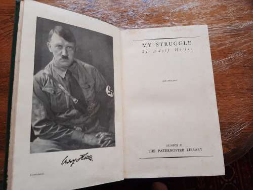 My Struggle - Adolf Hitler  (Paternoster Library edition Number 2 published 1937)