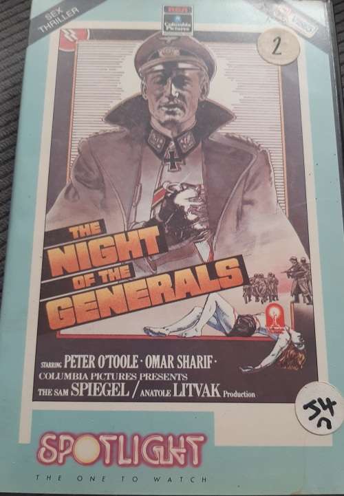 The night of the generals (vhs) - Peter O`Toole, Omar Sharif