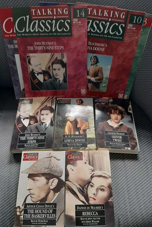5 audio Books on cassette