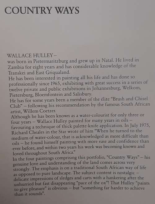 The Place of the Ox - Wallace Hulley - Lithograph