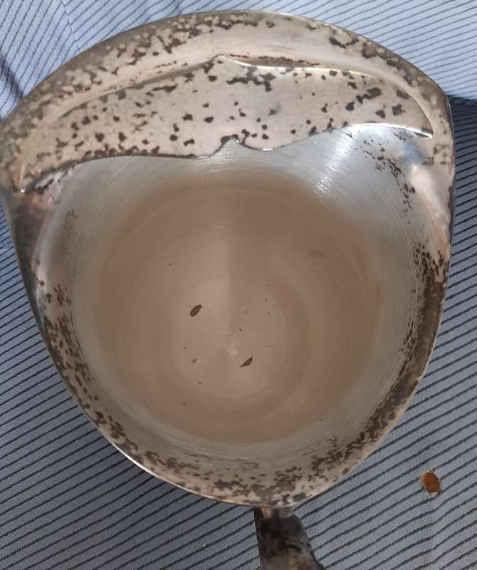 A sturdy Silver plated water jug