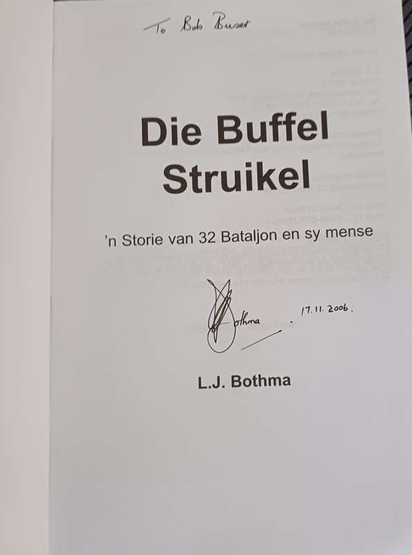 Die Buffel Struikel - signed -L.J.Bothma