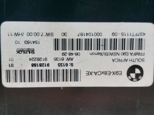 BMW 6977723 1 E81 E82 E87 3 E90 E91 E92 Footwell Module Lighting ECU FRMFA LCM