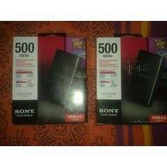 500GB SONY EXTERNAL HARD DRIVE. 3.0 USB. free shipping through normal post.