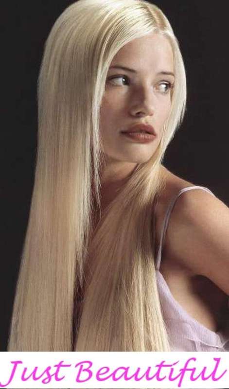 CLIP IN HAIR EXTENSION, XXXL-Set, 60cm, 12pcs, heat resistant, FREE shipping, #613 platin blond