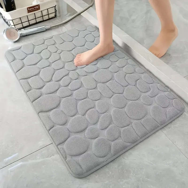 Brand New! Luxury 3pc Grey Bathroom Rug set