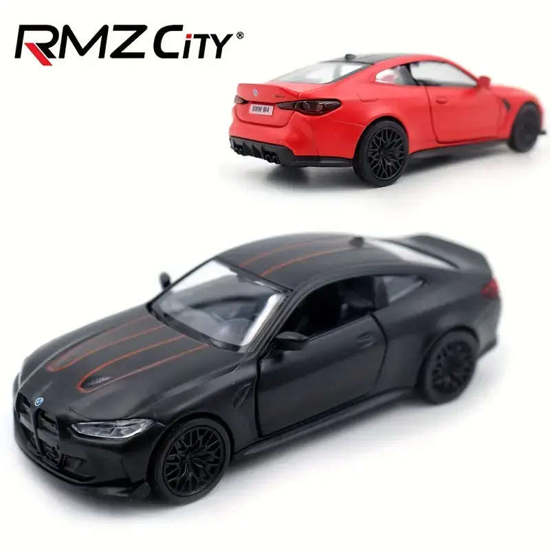 Black BMW M4 Limited Edition Die-Cast Metal Model Car, with functioning opening doors!
