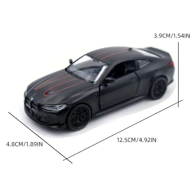 Black BMW M4 Limited Edition Die-Cast Metal Model Car, with functioning opening doors!