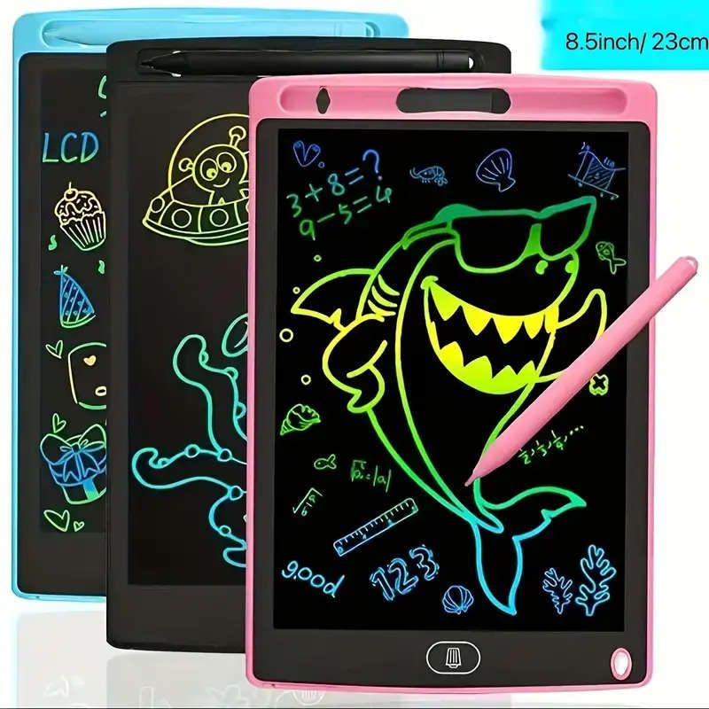 Pink 8.5` Writing Tablet, Perfect for kids to learn and draw