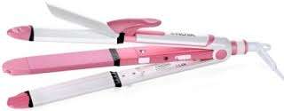 Nova Professional 3 in 1 Hair Straightening, Curling , Waving iron