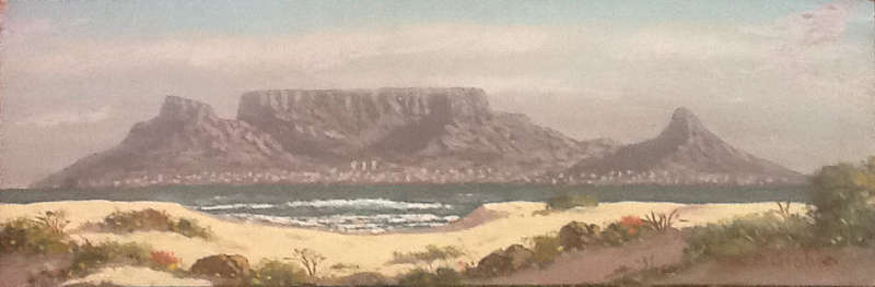 WP Grobler (1934-2011) Table Mountain Scene