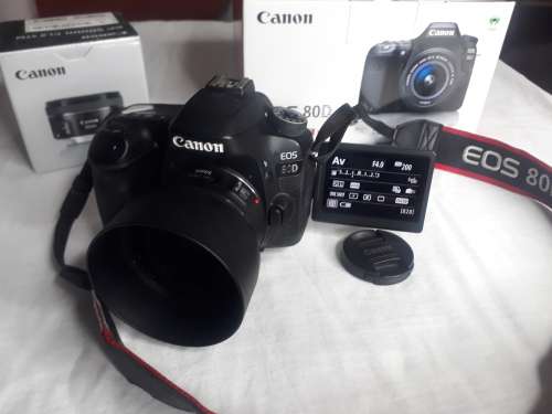 Canon 80D DSLR with 50mm F18 Prime Lens, ThinkTank Camera and Laptop bag