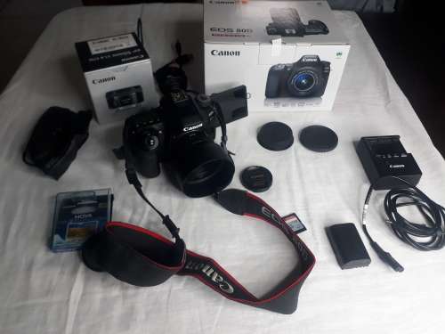 Canon 80D DSLR with 50mm F18 Prime Lens, ThinkTank Camera and Laptop bag