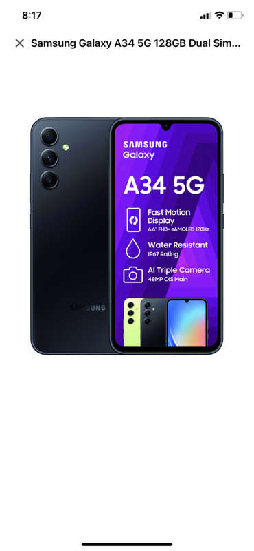 Samsung a34