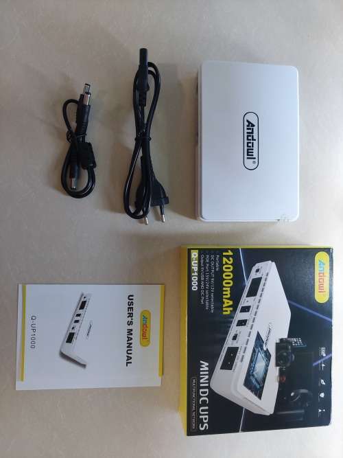 Power station/UPS Andowl 1200mAh Mini DC UPS White ( Q-UP1000)