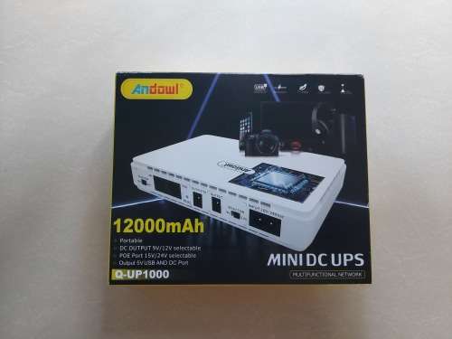 Power station/UPS Andowl 1200mAh Mini DC UPS White ( Q-UP1000)