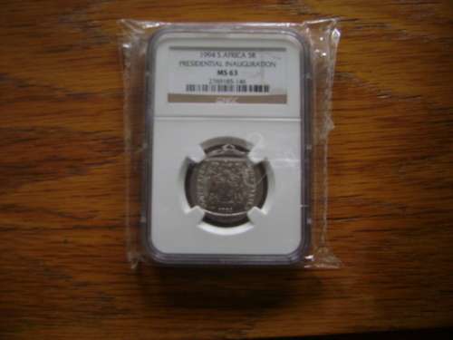 RSA   5 Rand 1994  NGS  MS63     Presidential Inauguration