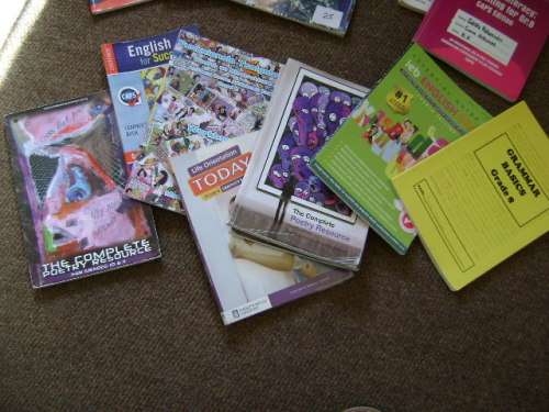 Schoolbooks differents subjects 23x in total. Bid per book.