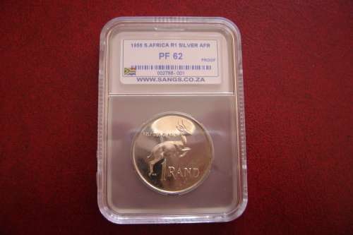 RSA   1966  R 1 Silver (Afrikaans)  PF 62  [SANGS]