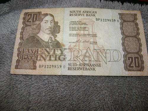 RSA 20 Rand note (signed by CL Stals)