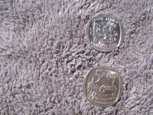 RSA  5  RAND  1994  Presidential Inauguration (one coin only)