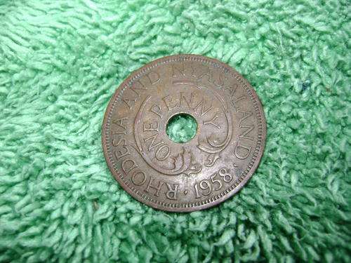 Rhodesia & Nyasaland  1 Penny 1958