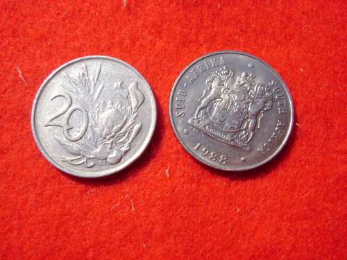 RSA 20 Cents 1988
