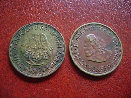 RSA  1/2 Cent 1962 Red